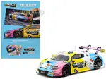 Audi R8 LMS GT3 Evo II 50 Adderly Fong "Macau GP Cup - Hello Kitty 50th Anniversary" "FIA GT World Cup" (2023) with Cards "Hobby64" Series 1/64 Dieca