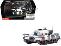 Leopard 2A4 Main Battle Tank with Snorkel "Winter Camouflage" German Army "Armor Premium" Series 1/72 Diecast Model by Panzerkampf