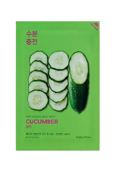 HOLIKA HOLIKA Pure Essence Mask Sheet, Plátienková maska ​ - Cucumber 23 ml