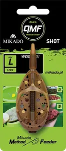 Mikado krmítko method feeder shot q.m.f. system l 1ks - 40 g