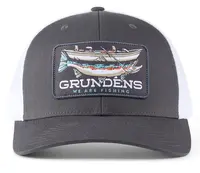 Grundéns šiltovka drift boat trucker charcoal/white