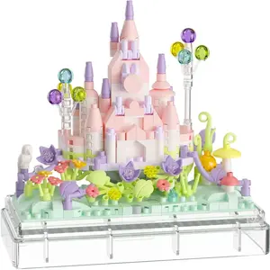 Stavebnica mini KOCO Letný hrad plast 412ks v krabičke 11x12x5cm