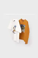 Detská bavlnená košeľa s dlhým rukávom Mayoral 2-pak