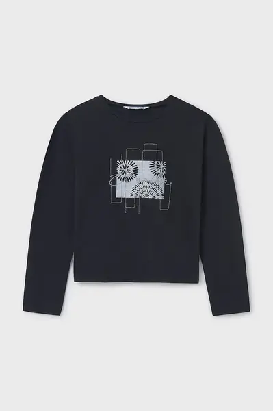 Detská bavlnená košeľa s dlhým rukávom Mayoral