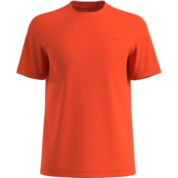 s.Oliver RL T-SHIRT Pánské tričko, oranžová, velikost