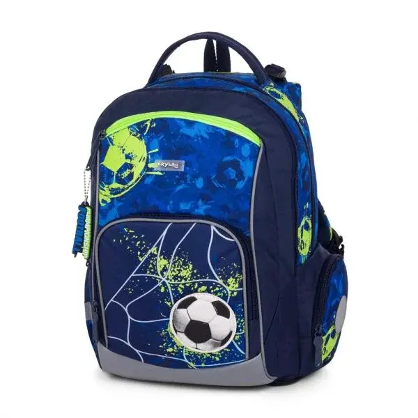 Oxybag GO FOTBAL Školní batoh, modrá, velikost