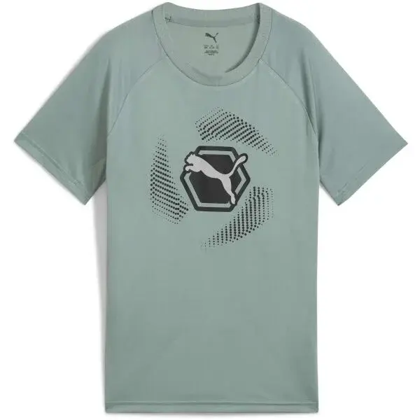 Puma ACTIVE SPORTS POLY TEE Chlapecké triko, zelená, velikost