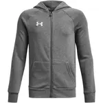Under Armour RIVAL FLEECE FZ HOODIE Chlapecká mikina, šedá, velikost L