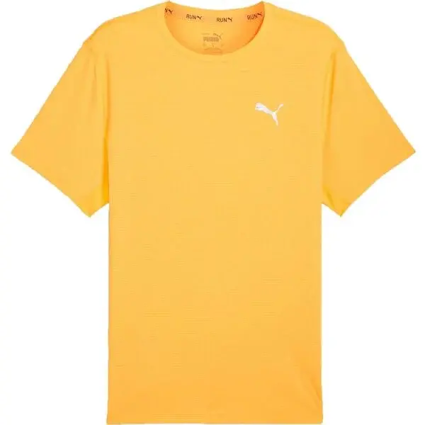 Puma RUN FAVORITE VELOCITY TEE Pánské sportovní triko, žlutá, velikost XXL