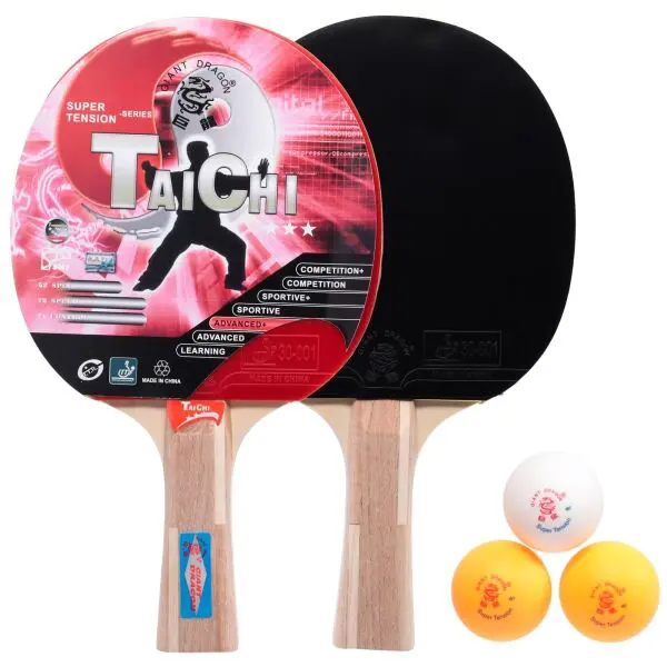 Giant Dragon TAICHI/SET Set na stolní tenis, hnědá, velikost