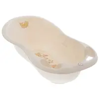 TEGA BEAR 102 CM LUX Anatomická vanička s výpust, béžová, velikost