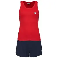 Fila JERSEY RIB TANK FRENCH TERRY SHORT PANT PYJAMAS W Dámské pyžamo, tmavě modrá, velikost