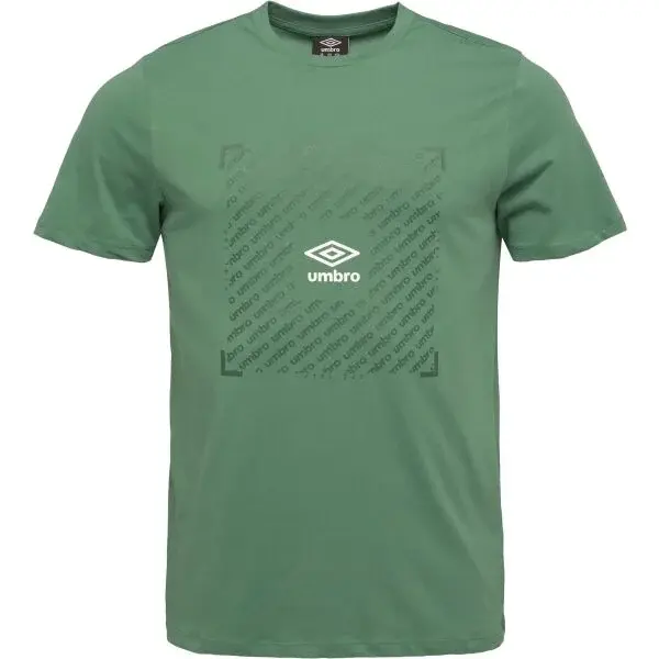 Umbro FTBL BOX GRAPHIC TEE Pánské triko, zelená, velikost