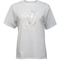 Puma GRAPHIC RELAXED LEAF TEE Dámské triko, bílá, velikost