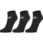 Puma ELEMENTS UNISEX PLAIN SNEAKER 3P Unisex ponožky, černá, velikost 35-38