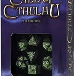 Sada kostek Call of Cthulhu 7th Edition Dice Set Black and Green