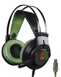 Herní sluchátka A4tech Bloody J437, 7.1., USB, zelená