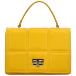 Dámská kožená kabelka do ruky žlutá - Delami Diana