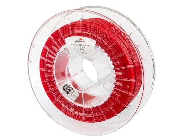 Spectrum 80408 3D filament, PET-G HT100, 1,75mm, 500g, Červený (Traffic red)