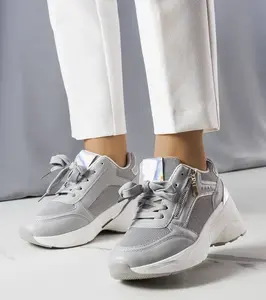 Gemre Gray wedge sneakers Stacey