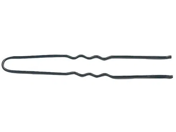 Vlnitá vlásenka Sibel - 6,3 cm, černá - 500 g (946550002) + dárek zdarma
