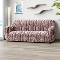 Bielastické potahy OCEANO NOVÉ hnědo-vínové