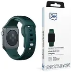 Řemínek 3mk Silicone Watch Strap pro Apple 42/44/45/49 mm, zelená