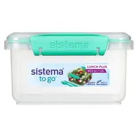 SISTEMA To Go Krabička na obed s príborom zelená 1,2 l