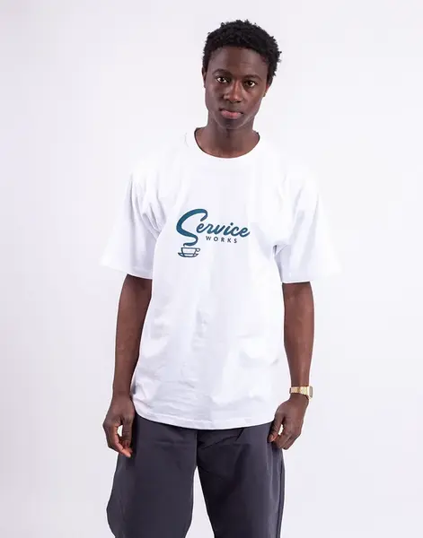 Service Works Espresso Tee WHITE S