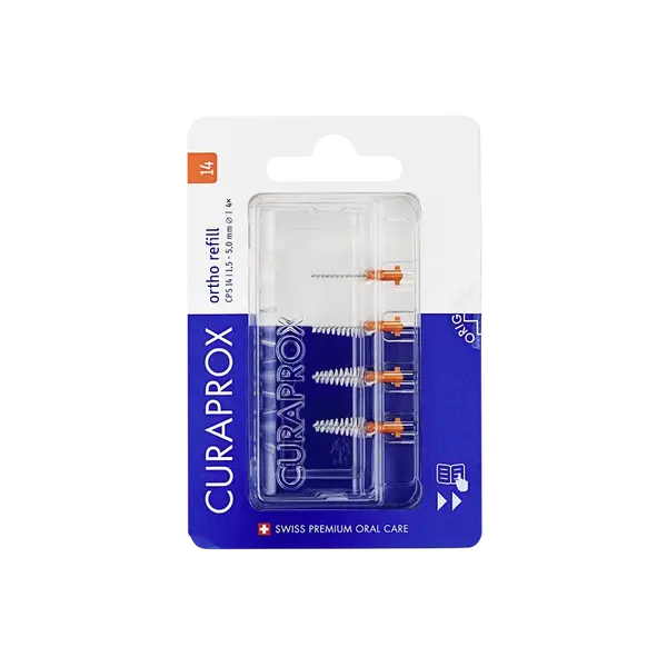 CURAPROX CPS 14 Regular Medzizubné kefky refill v blistri 4 kusy