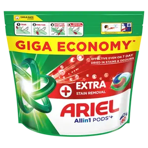 ARIEL Kapsuly na pranie Plus Extra Stain 60 praní