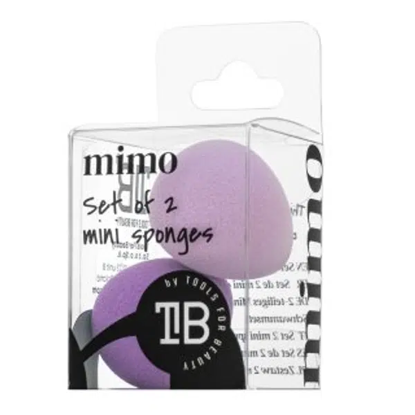 MIMO Set of 2 Mini Sponges hubka na make-up - set Purple