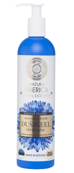 NATURA SIBERICA Osvěžující sprchový gel na tělo – chrpa a moruška 400 ml