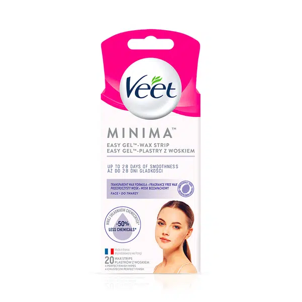 VEET Minima Hypoalergenní voskové pásky na obličej 20 ks