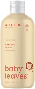 ATTITUDE Dětská pěna do koupele Baby leaves s vůní hruškové šťávy 473 ml