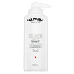Goldwell Dualsenses Silver 60sec Treatment vyživující maska s barevnými pigmenty pro platinově blond a šedivé vlasy 500 ml