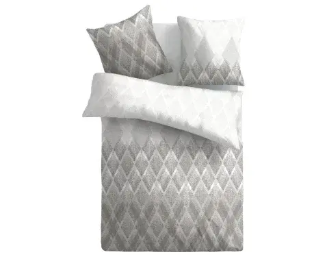 Povlečení Bibi 140x200 cm, šedé, bavlněný satén