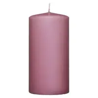 Válcová svíčka růžová, 12 cm