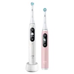 ORAL-B iO-6 Bílý a růžový elektrický zubní kartáček 2 ks