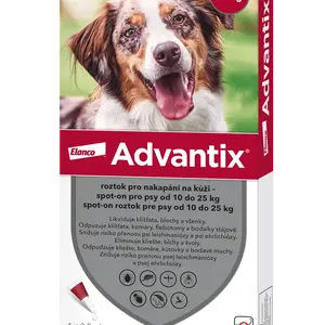 ADVANTIX pro psy spot-on 10-25 kg 4 x 2.5 ml
