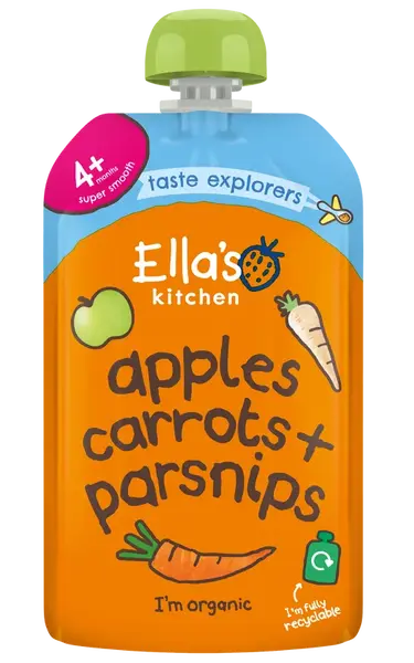 ELLA'S KITCHEN BIO Mrkev, jablko a pastinák 120 g