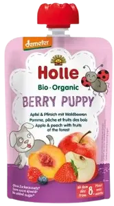 HOLLE Bio pyré - Berry Puppy- Jablko a broskev s lesními plody 100 g