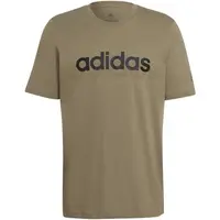 adidas LINEAR TEE Pánské tričko, khaki, velikost