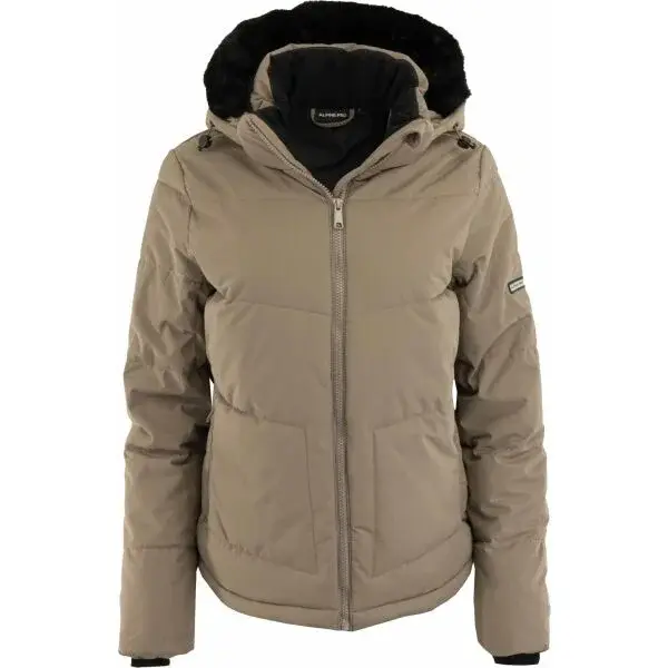 ALPINE PRO OKEWA Dámská zimní bunda, hnědá, velikost