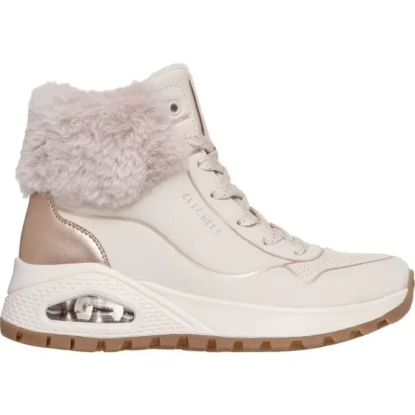 Skechers UNO RUGGED - FALL SHIMMER Dámská zimní obuv, béžová, velikost