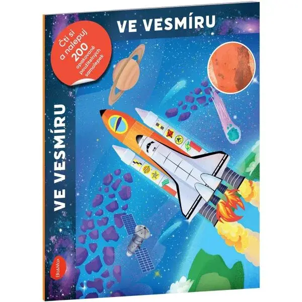 ELLA & MAX VE VESMÍRU Kniha se samolepkami, mix, velikost