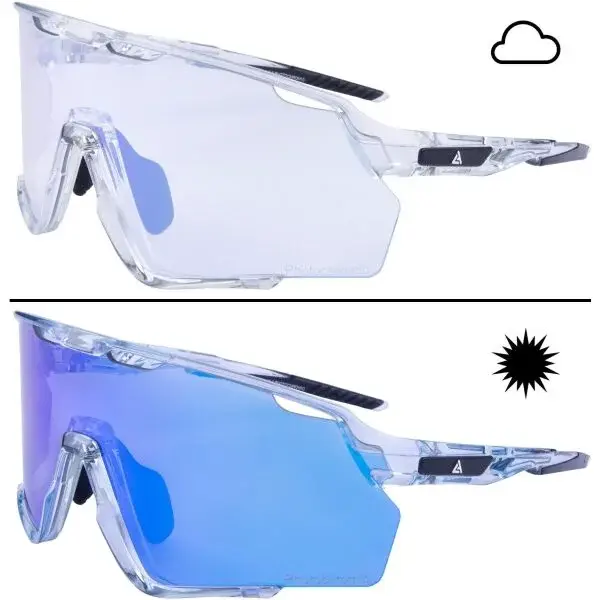 Laceto SPARK Fotochromatické sportovní sluneční brýle, modrá, velikost