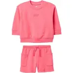 GAP CREW LOGO Dětský mikinový set, růžová, velikost