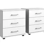 Set vysokých nočních stolků (2 ks) Cheep, bílé