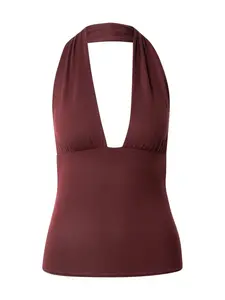 WEEKDAY Top 'Aline'  bordová